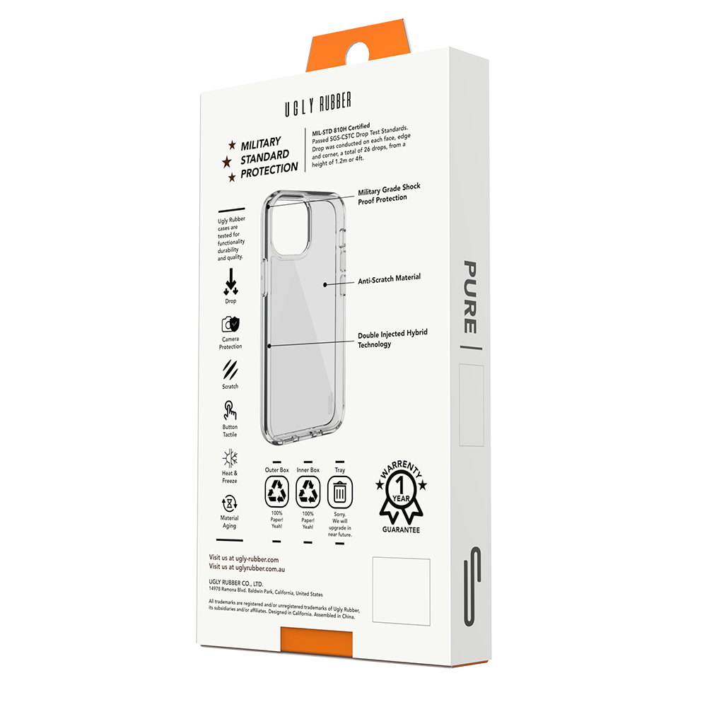 Ugly Rubber nak�adka Pure transparentna Apple iPhone 13 Pro / 5