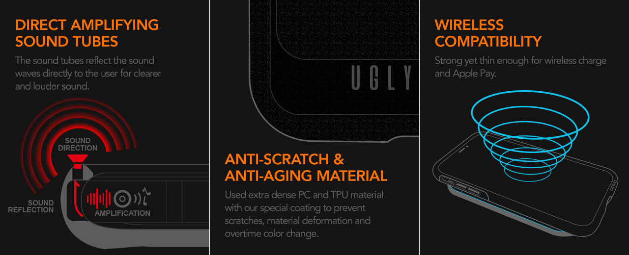 Ugly Rubber nak�adka UMODEL prze�roczysty Apple iPhone 14 Pro Max / 7