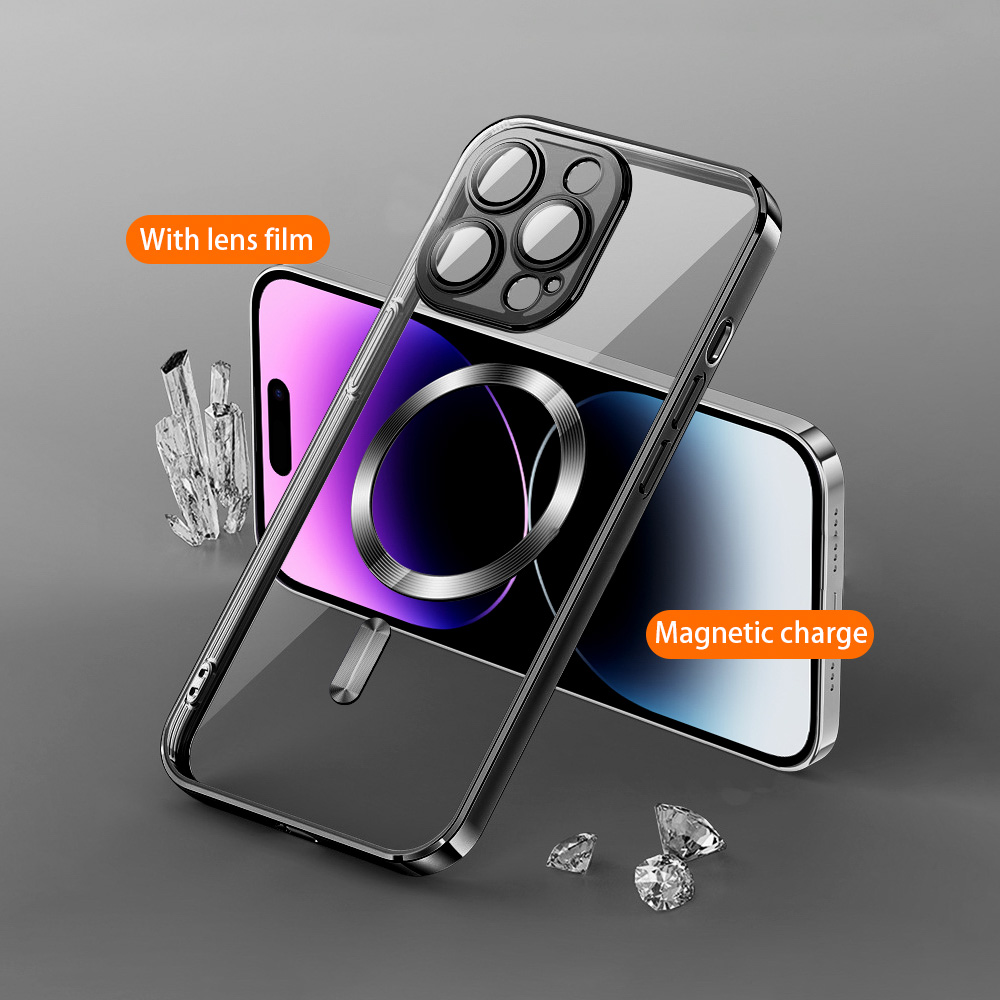 Vmax nak�adka Electroplating Mag TPU czarny Samsung Galaxy S24 Plus / 8