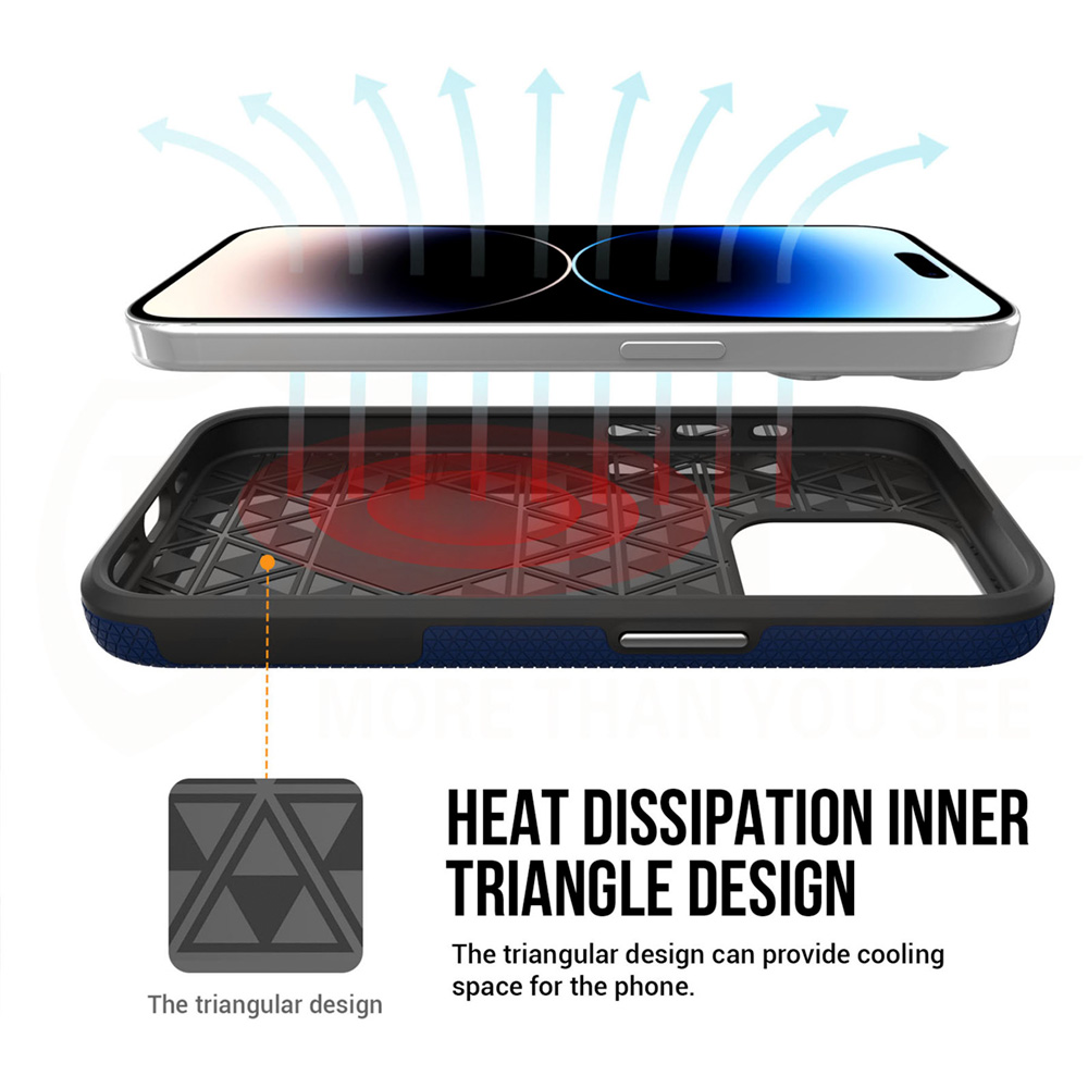 Vmax nak�adka Triangle Case granatowa Apple iPhone 15 Pro / 8