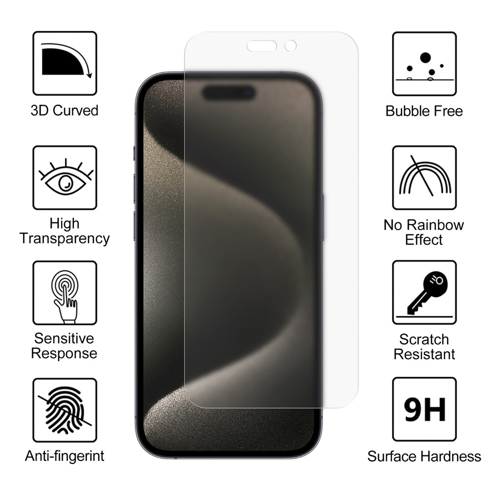 Vmax szko hartowane 0.33mm clear glass Apple iPhone 15 / 3