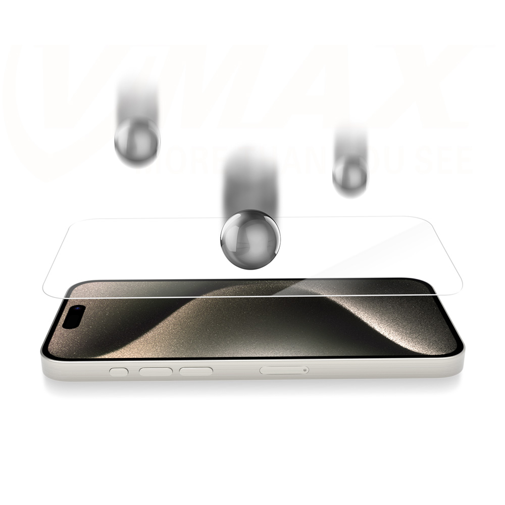 Vmax szk�o hartowane 2,5D Normal Clear Glass Apple iPhone 15 Pro / 7