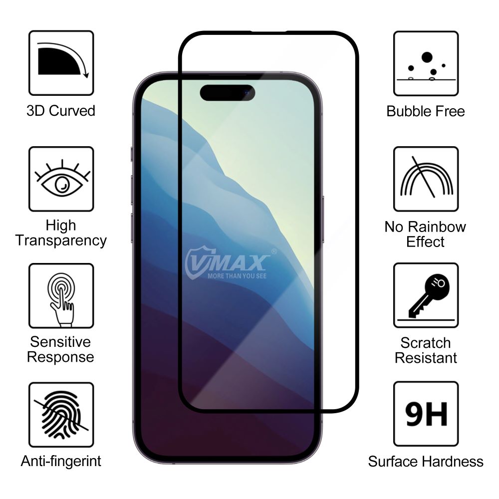Vmax szko hartowane 9D Glass Apple iPhone X / 2