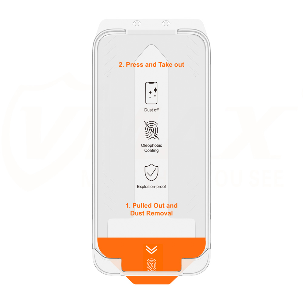 Vmax szk�o hartowane easy install 2,5D Normal Glass Apple iPhone 15 Pro / 2
