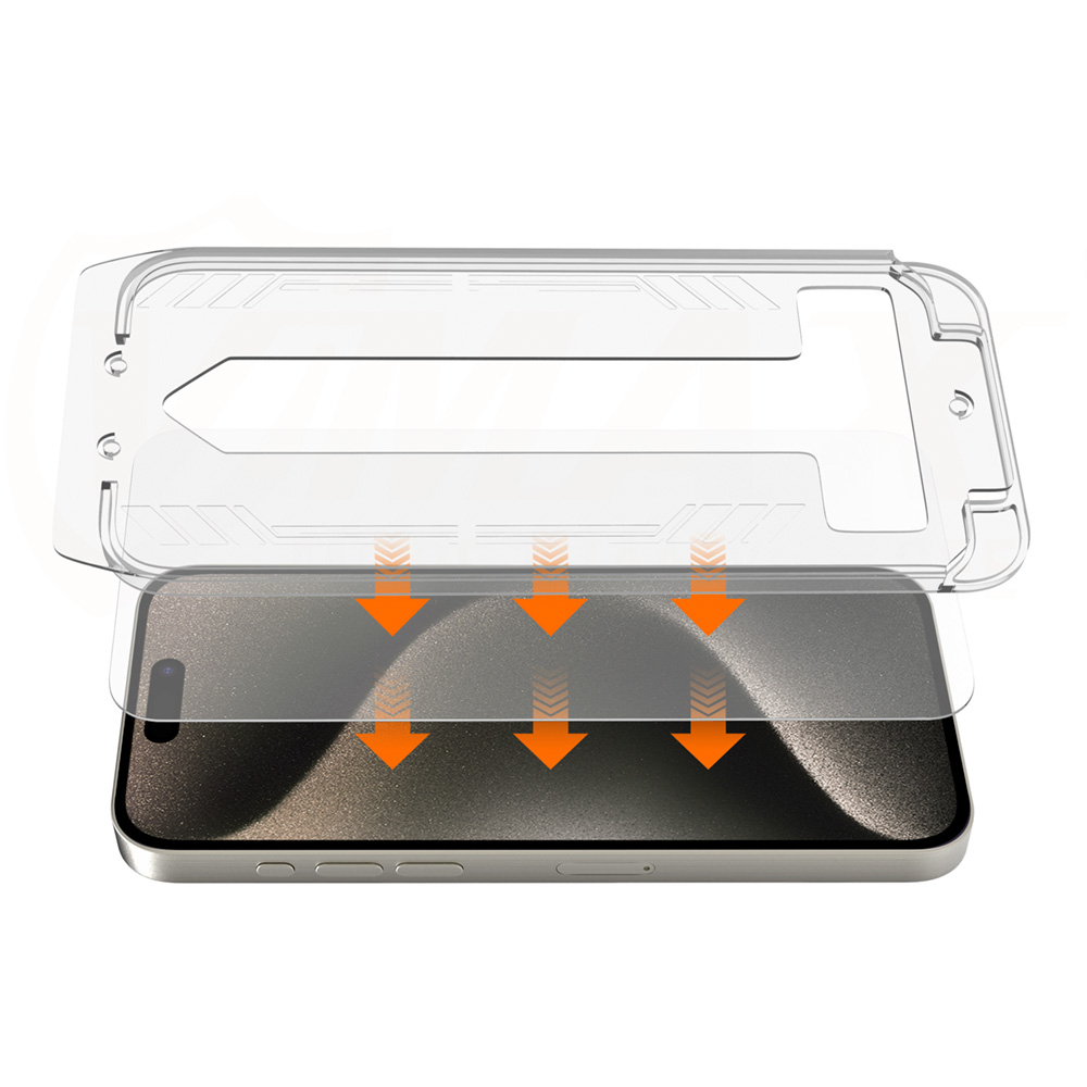 Vmax szk�o hartowane easy install 2,5D Normal Glass Apple iPhone 15 Pro / 5