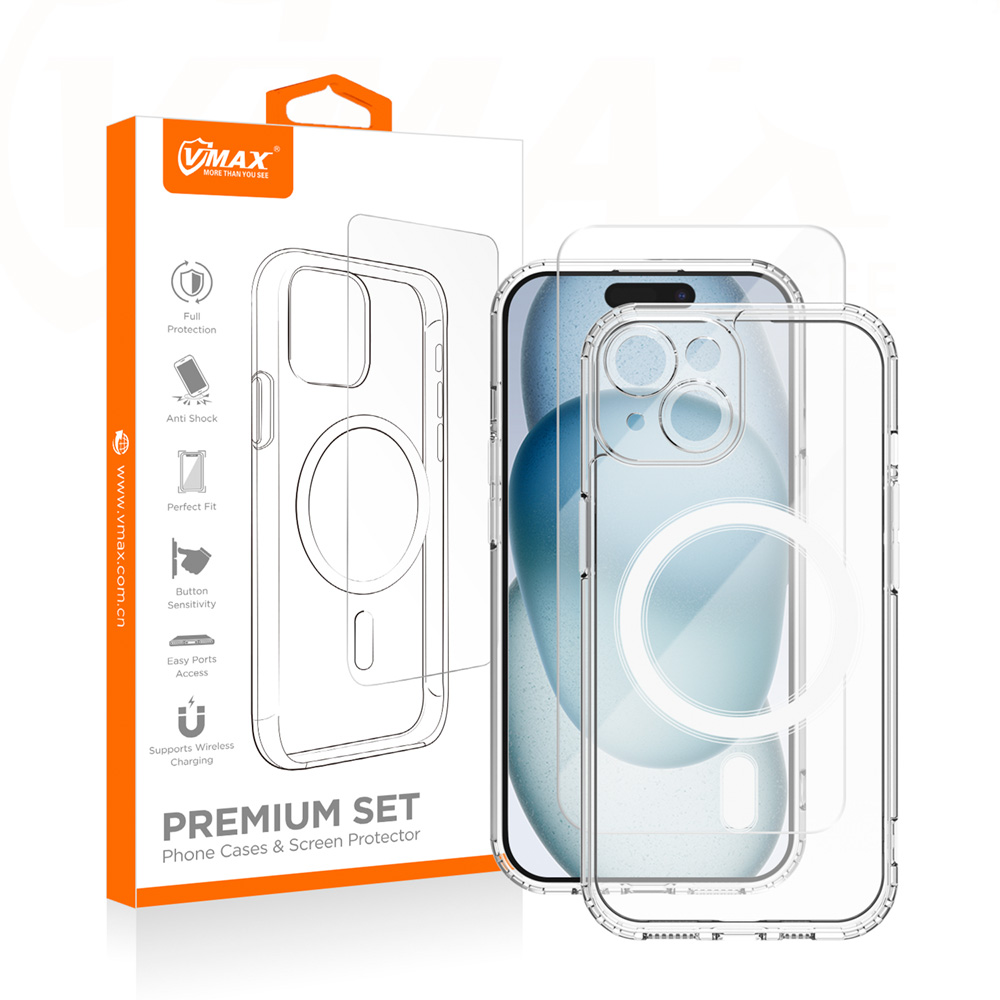 Vmax zestaw nakadka Mag + szko 2,5D premium Apple iPhone 12 6,1 cali / 2