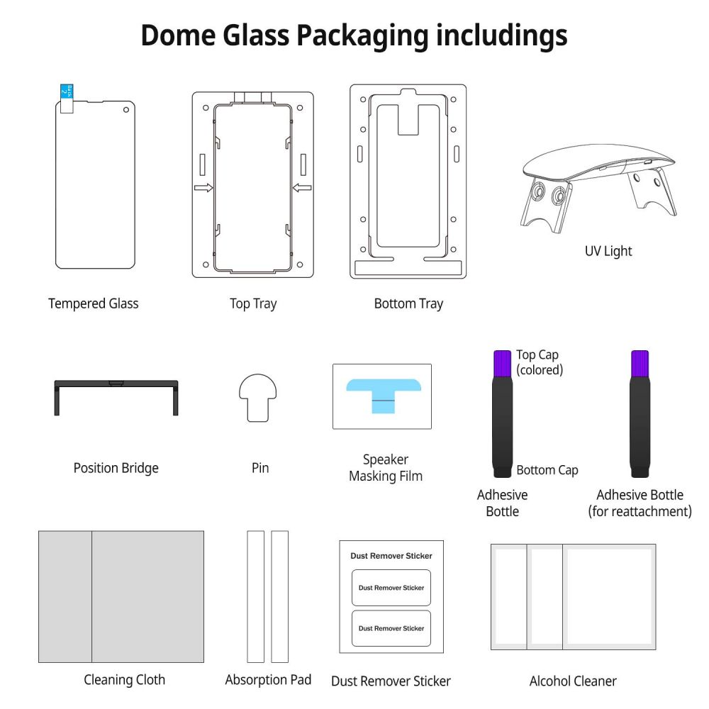 Whitestone Dome Glass Przeźroczyste Samsung Galaxy S10 Plus / 5 Whitestone Dome Glass Przeźroczyste Samsung Galaxy S10 Plus / 5