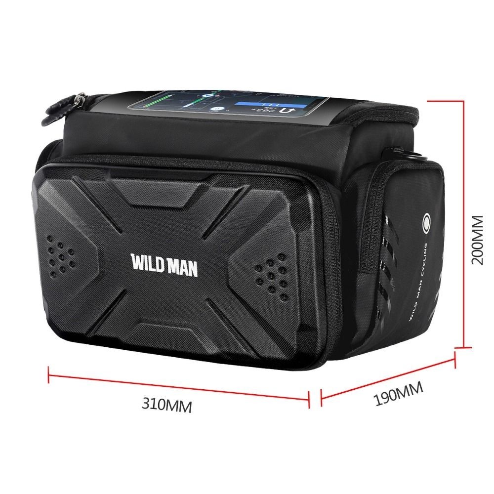 WILDMAN sakwa rowerowa na kierownic� 4L czarna Xiaomi Poco X6 Pro / 4