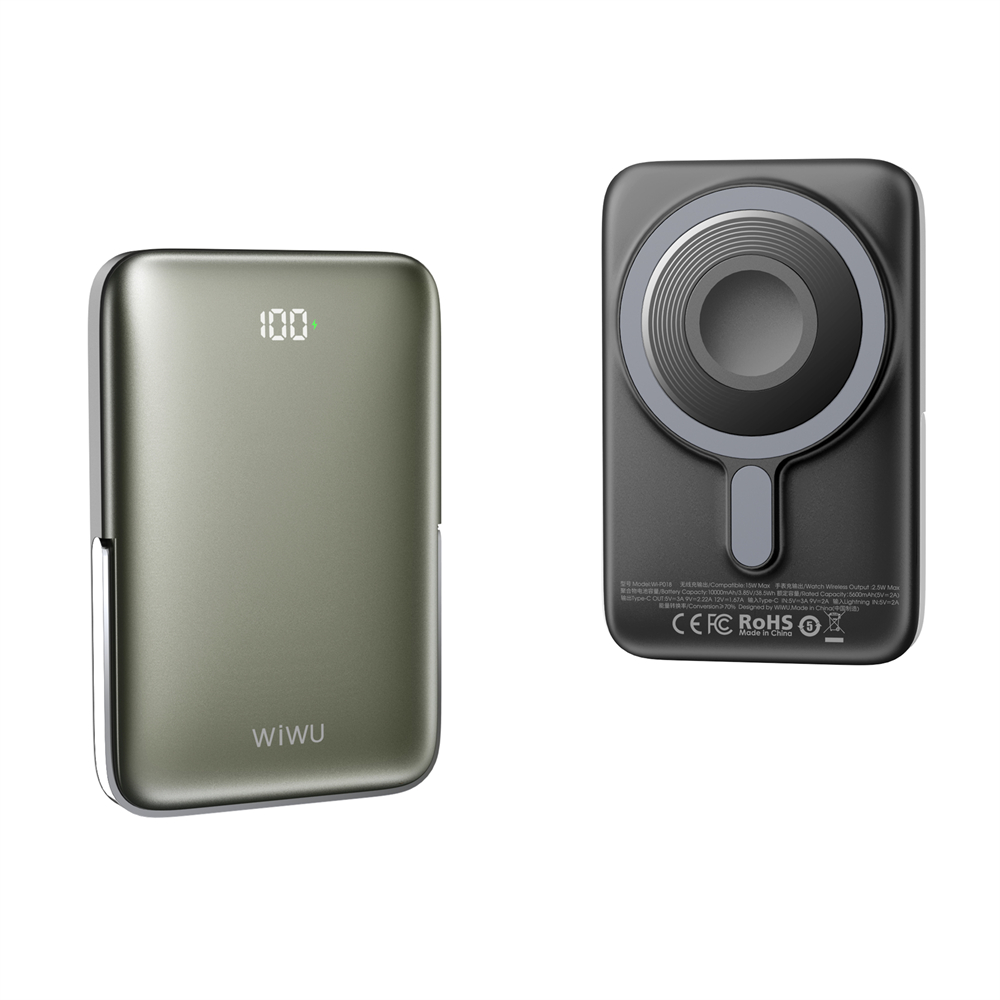 WIWU 3 w 1 Elite Power Bank Wi-P018 10000 mAh czarny