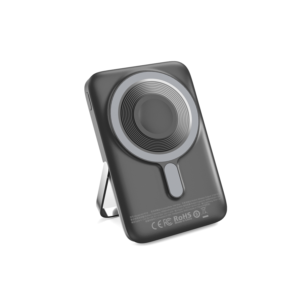 WIWU 3 w 1 Elite Power Bank Wi-P018 10000 mAh czarny / 3