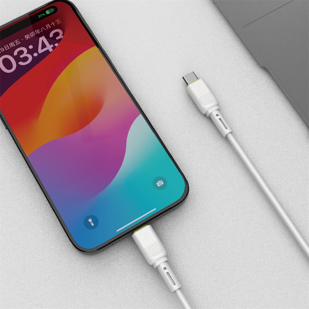 WIWU 60W szybki kabel typ C-C Wi-C034 bia�y / 5