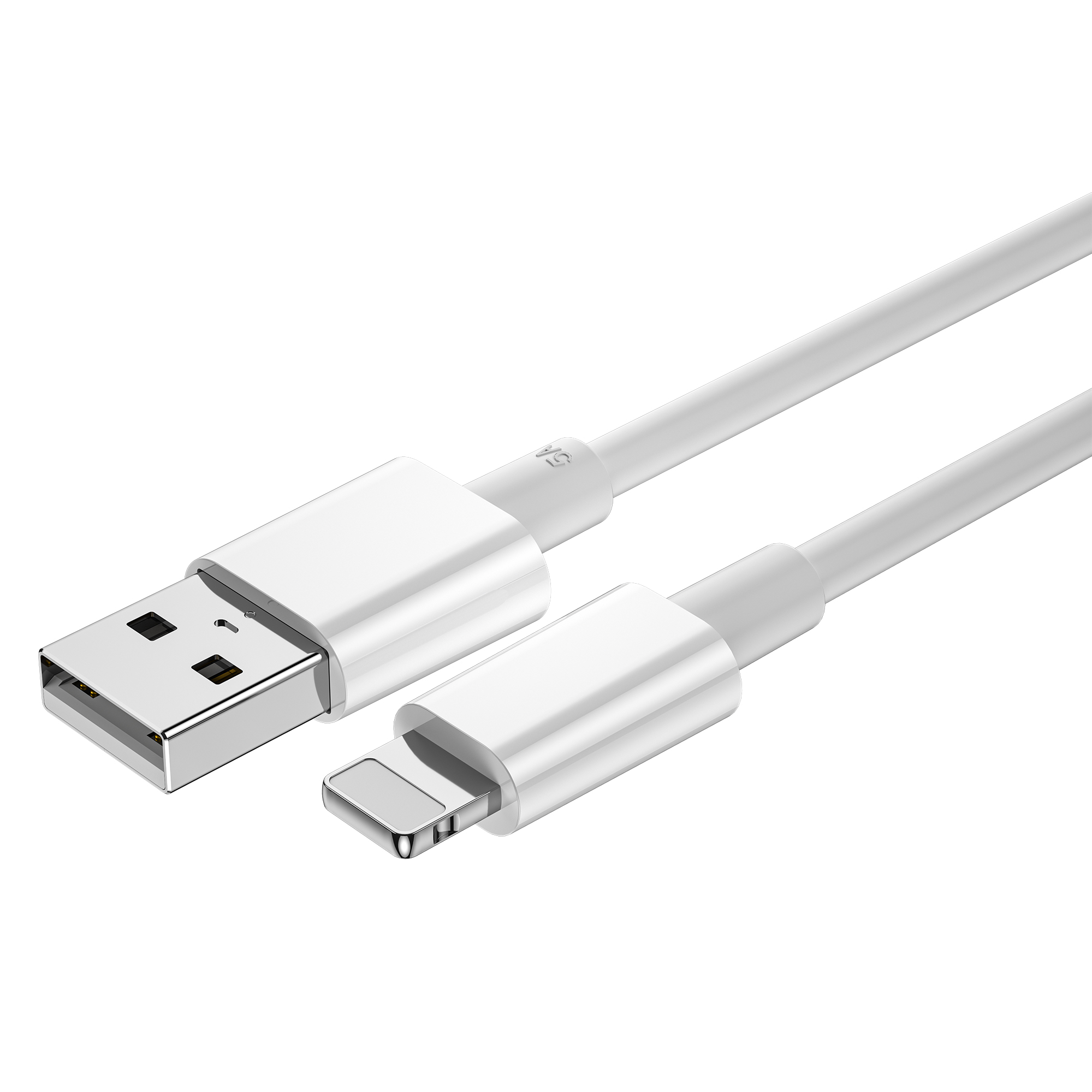 WIWU kabel C006 USB - Lightning 1,2 m 2,4A bia�y / 3