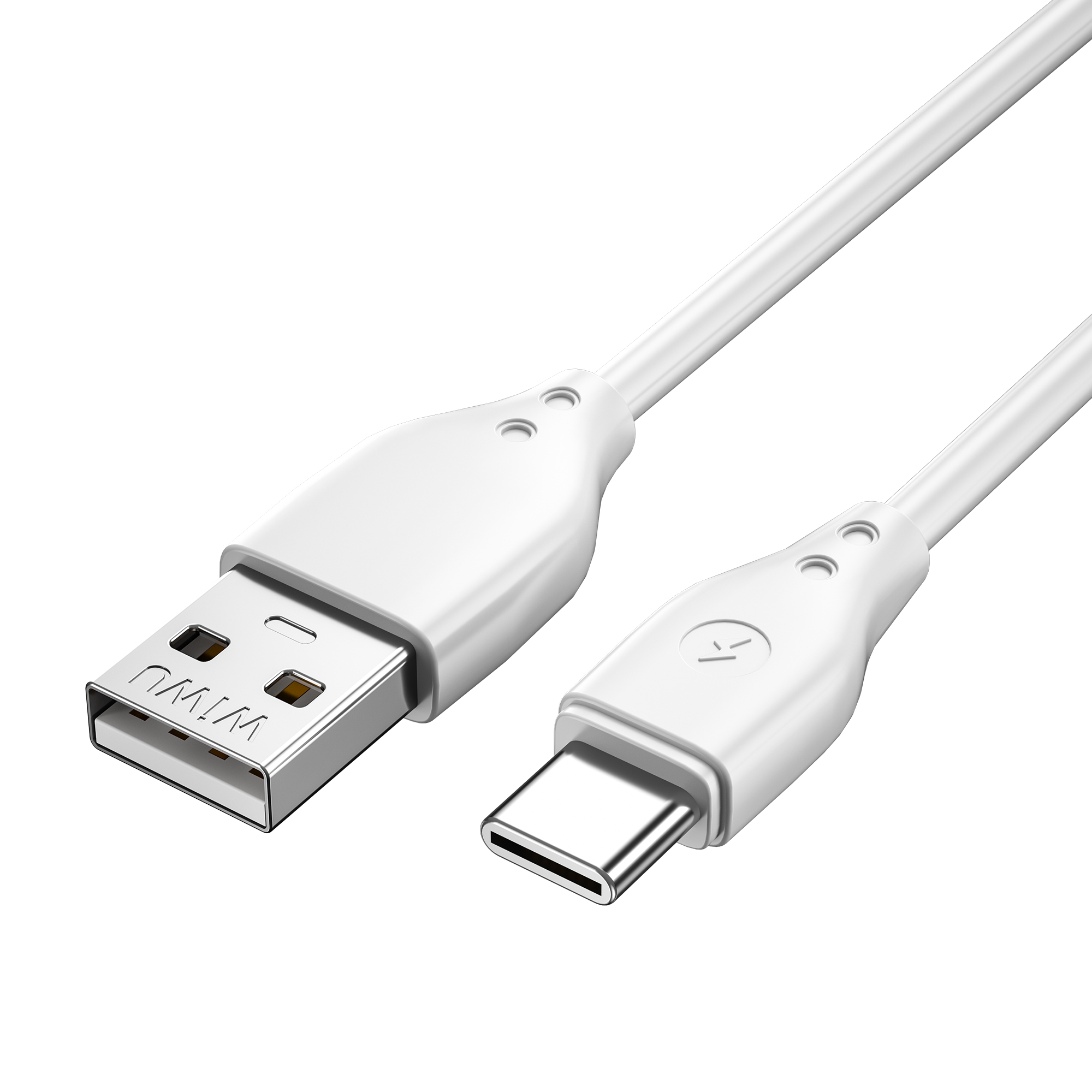 WIWU kabel Pioneer Wi-C001 USB - USB-C 2,4A 1,0m bia�y / 3