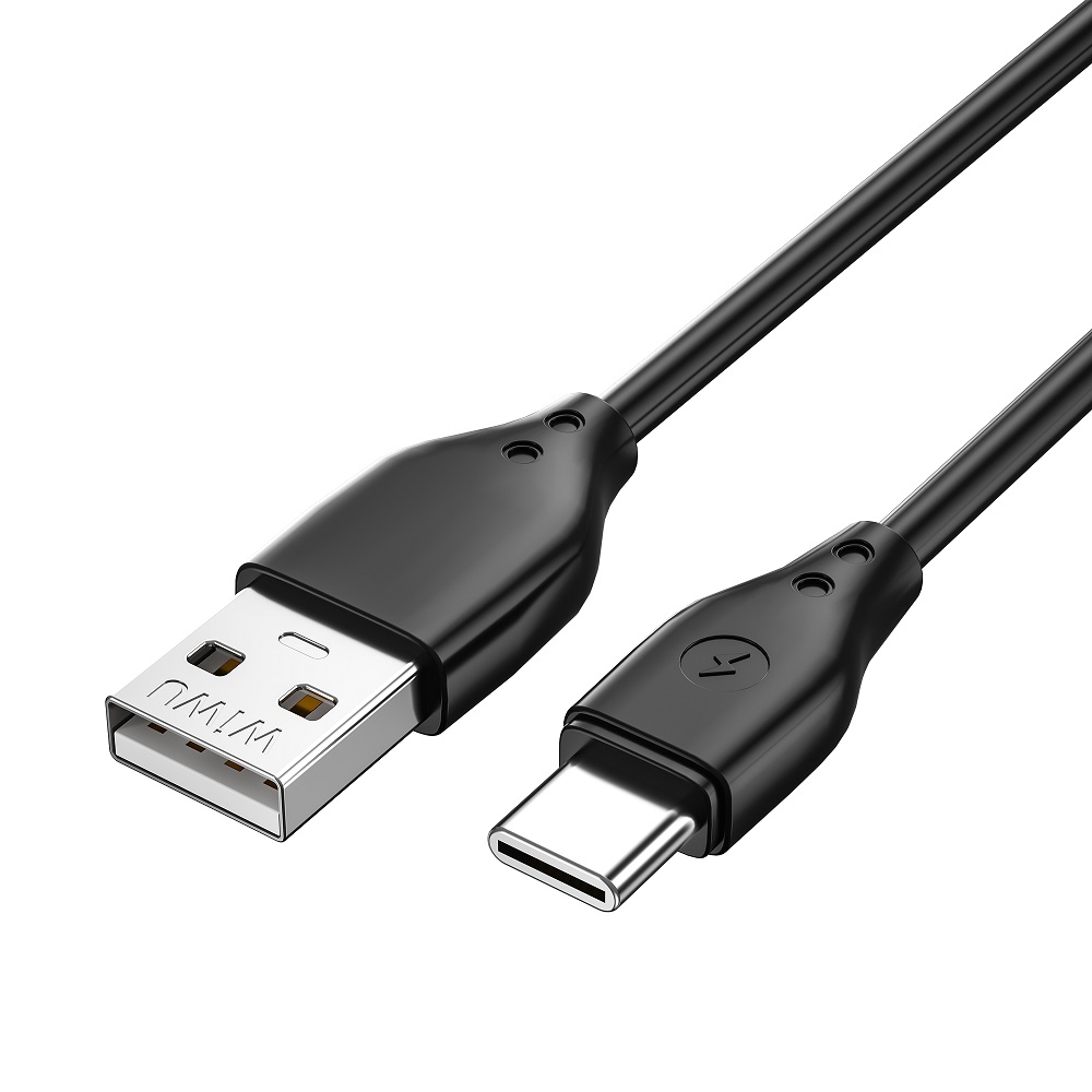 WIWU kabel Pioneer Wi-C001 USB - USB-C 2,4A 1,0m czarny / 3