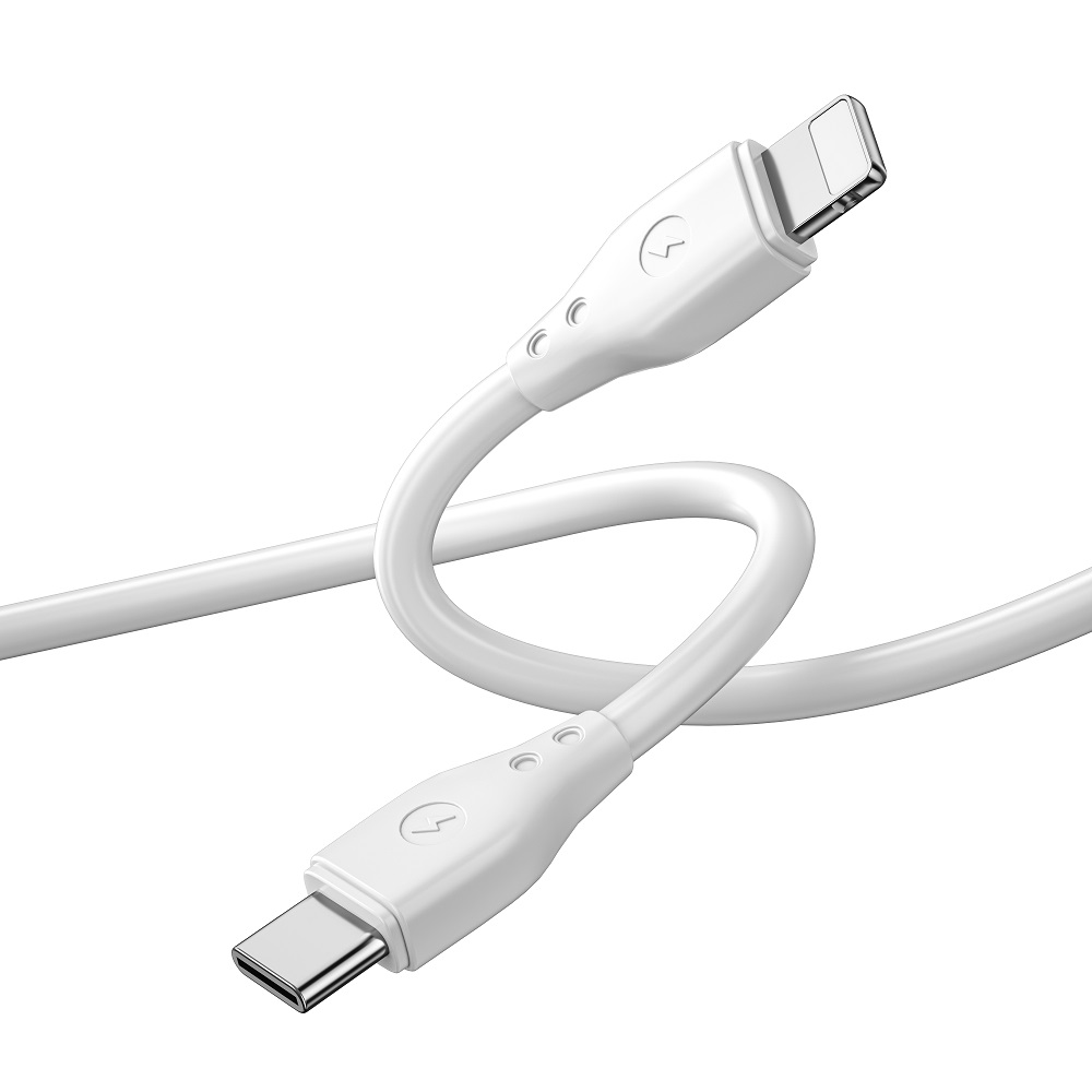 WIWU kabel Pioneer Wi-C002 USB-C - Lightning 30W bia�y / 5