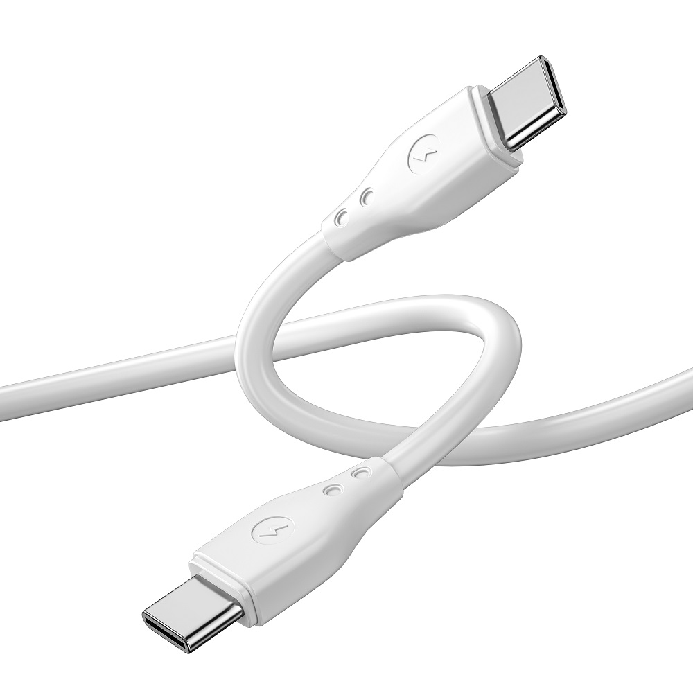 WIWU kabel Pioneer Wi-C002 USB-C - USB-C 67W bia�y / 5