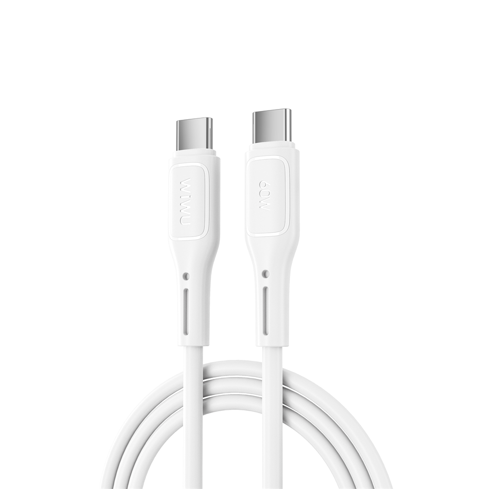 WIWU kabel Starlink Series 60W Fast Charging Cable Wi-C043E C-C bia�y