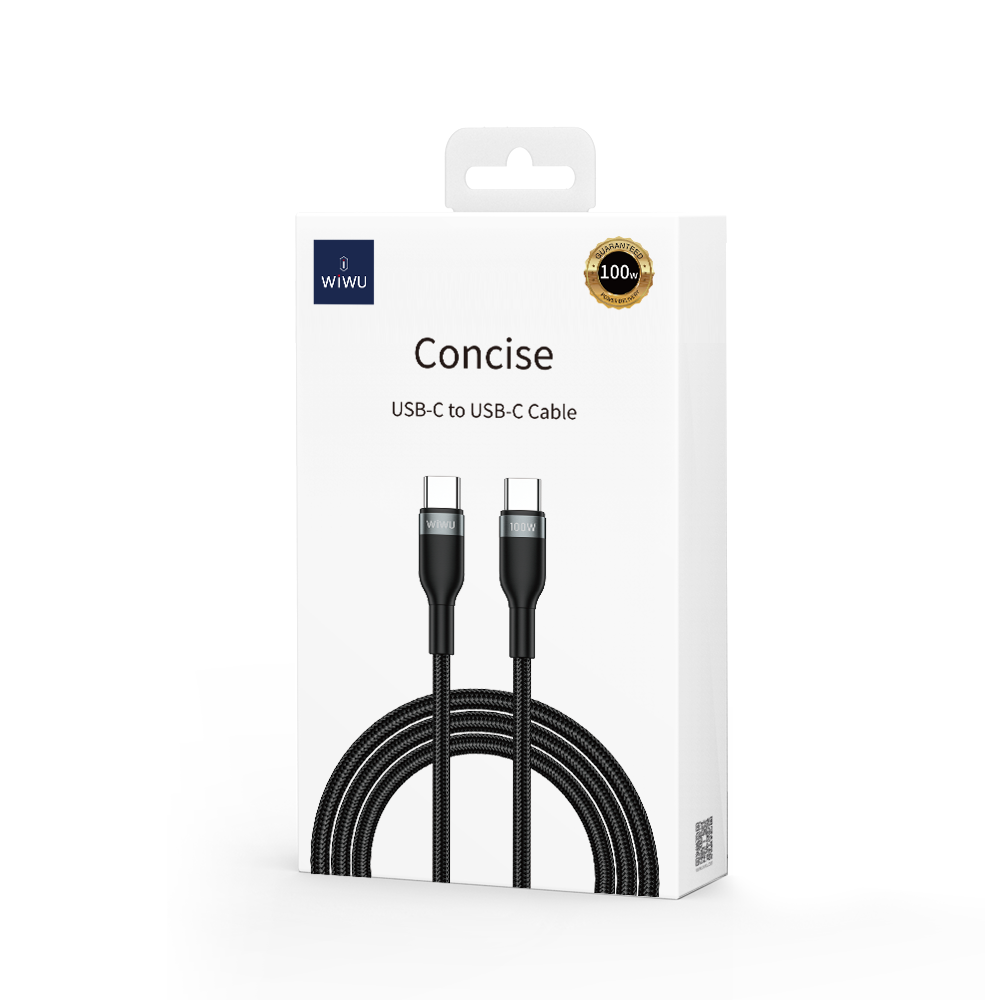 WIWU kabel Wi-C017 USB-C - USB-C 100W czarny / 6