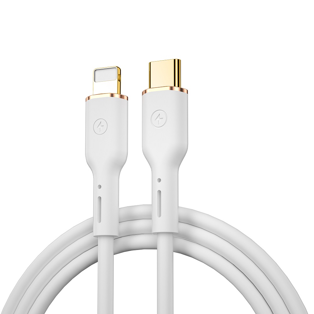 WIWU kabel YQ01 USB-C - Lightning 30W 1,2m bia�y
