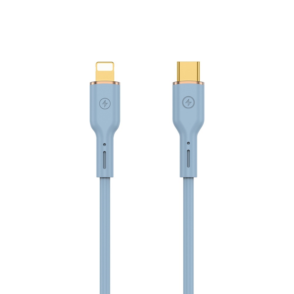 WIWU kabel YQ01 USB-C - Lightning 30W 1,2m niebieski / 2