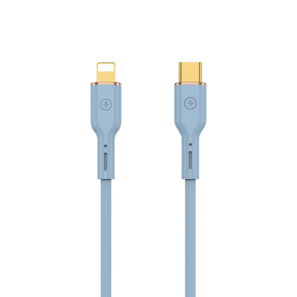 WIWU kabel YQ01 USB-C - Lightning 30W 1,2m niebieski / 2