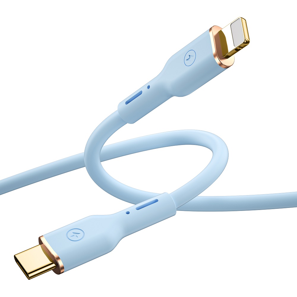 WIWU kabel YQ01 USB-C - Lightning 30W 1,2m niebieski / 5