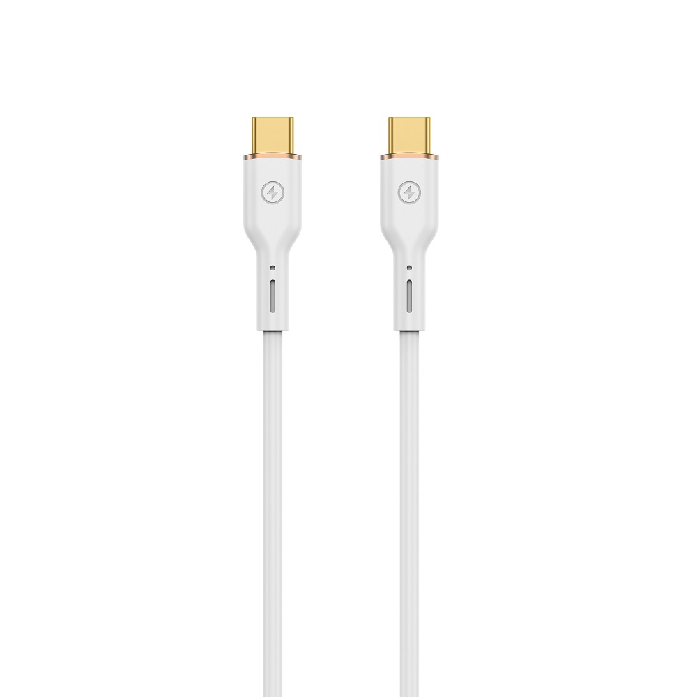 WIWU kabel YQ02 USB-C - USB-C 100W 1,2m bia�y / 2