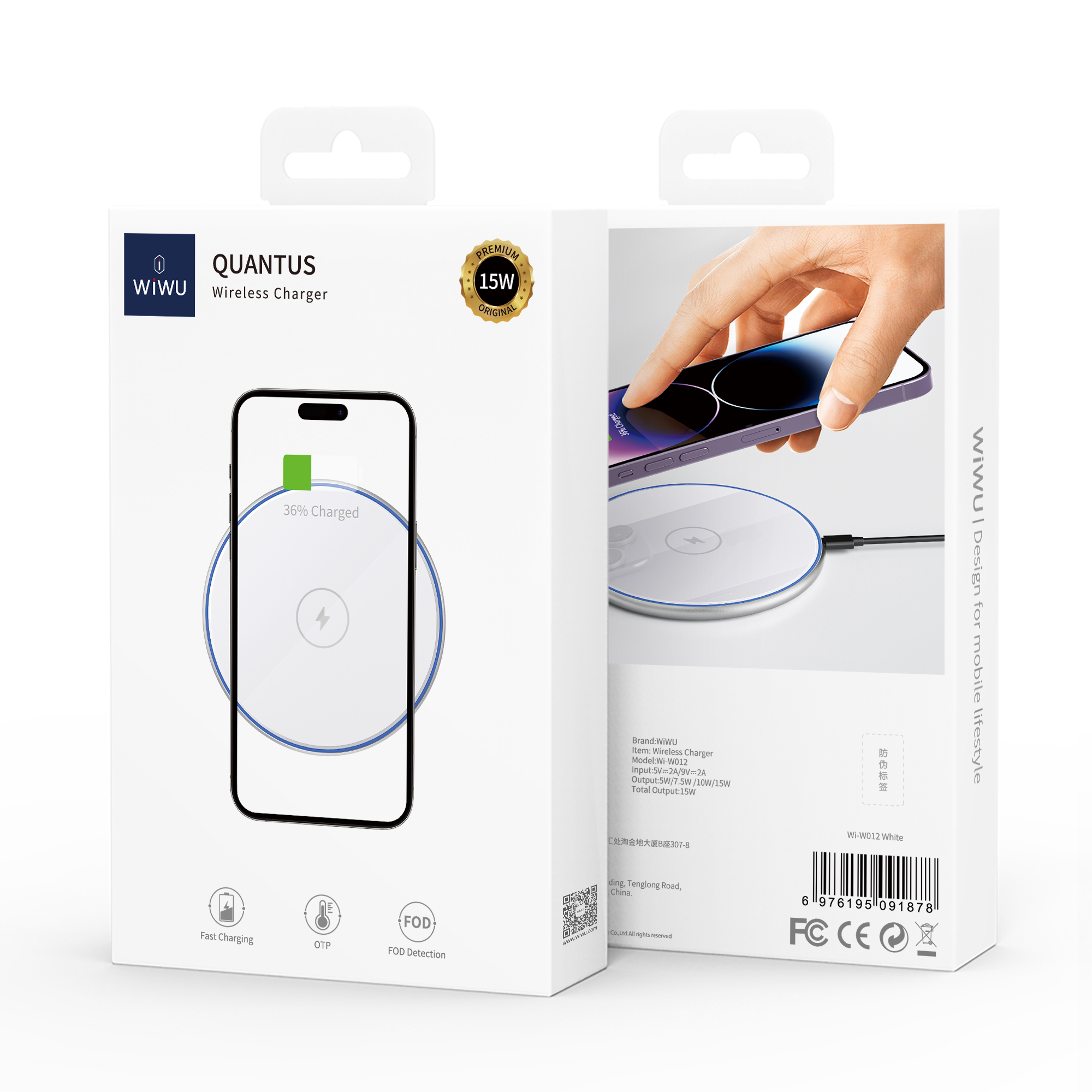 WIWU �adowarka indukcyjna Wi-W012 bia�a 15W / 5