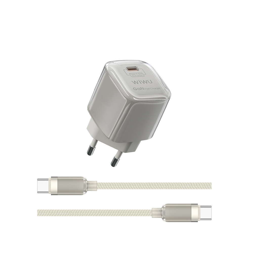 WIWU �adowarka Jello 20W GaN Charger Sets Wi-U016 C-C, EU Plug