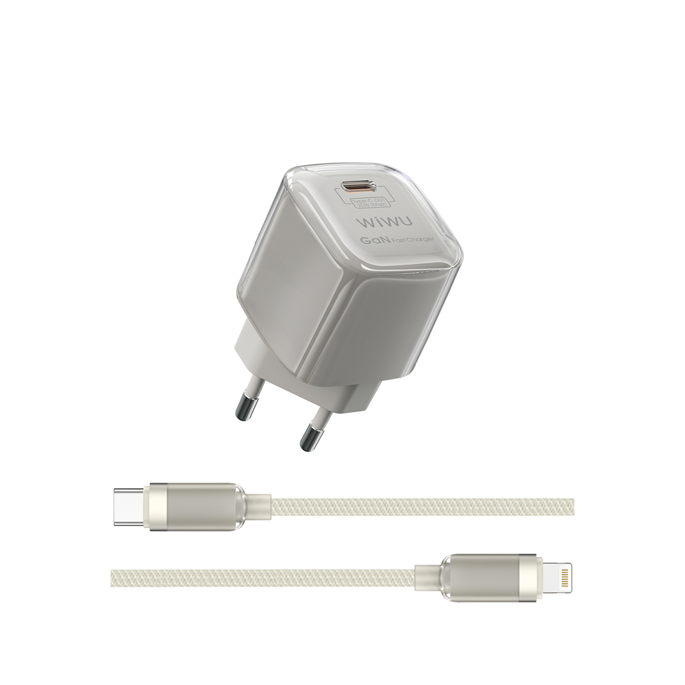 WIWU �adowarka Jello 30W GaN Charger Sets Wi-U017 C-L, EU Plug
