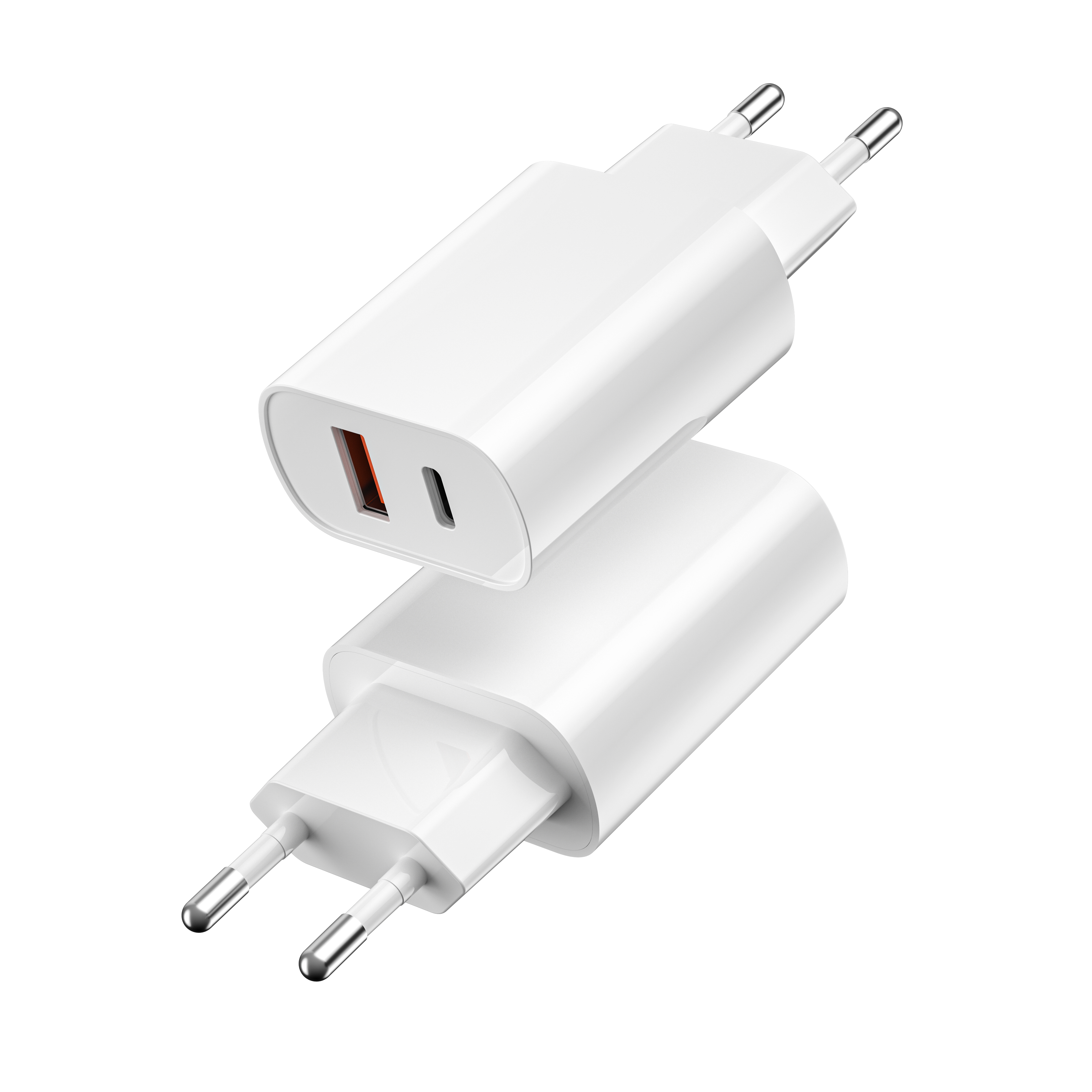 WIWU �adowarka sieciowa Wi-U002 PD + QC 20W 1x USB 1x USB-C bia�a / 3