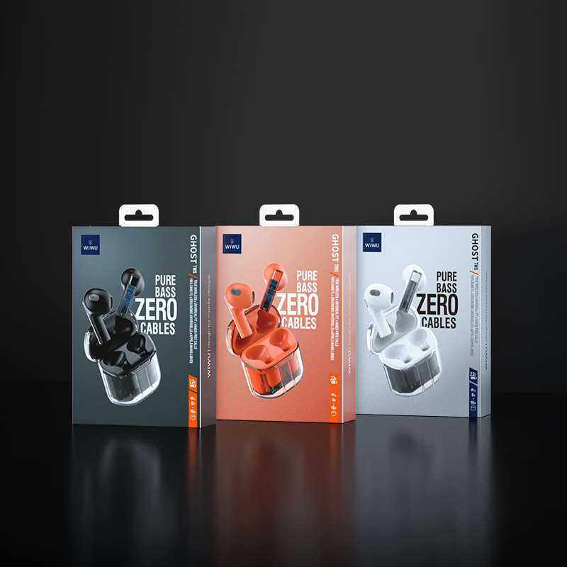 WIWU s�uchawki Bluetooth Ghost TWS11 TWS czarne / 3