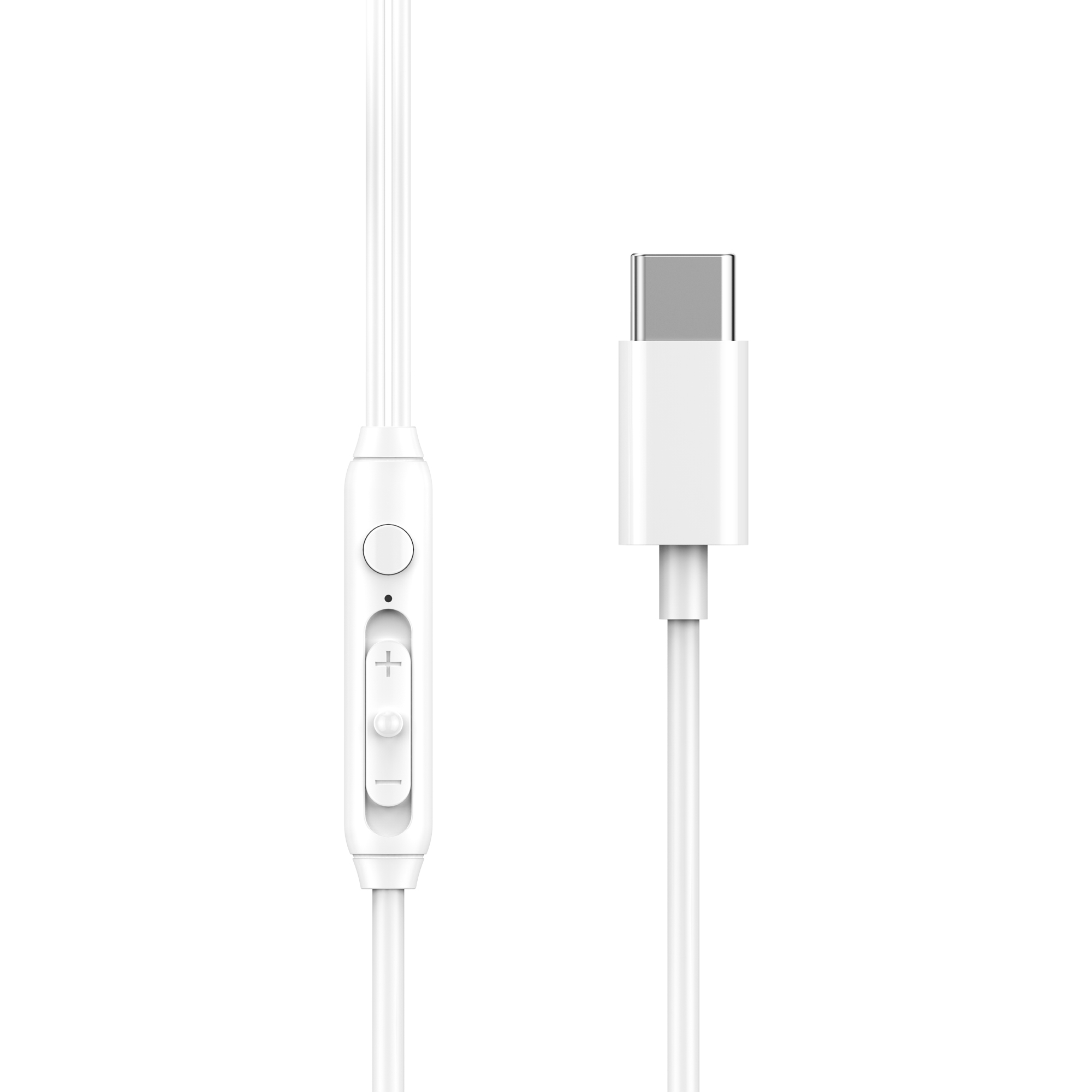WIWU s�uchawki przewodowe EB314 USB-C bia�e / 3