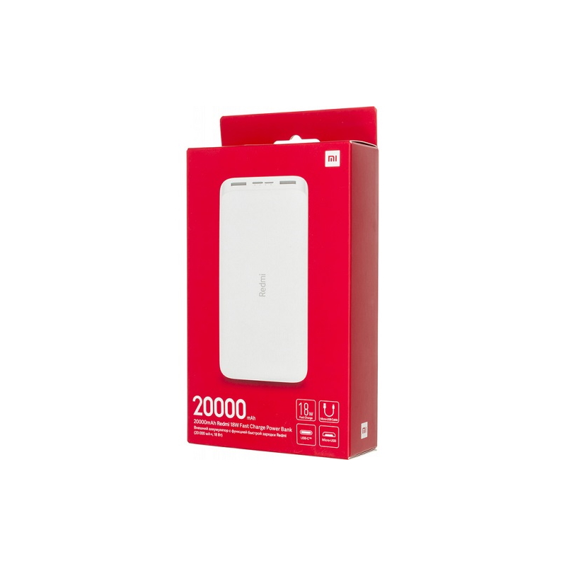 XIAOMI 20000MAH REDMI 18W FAST CHARGE POWER BANK bia�y PB200LZM / 4