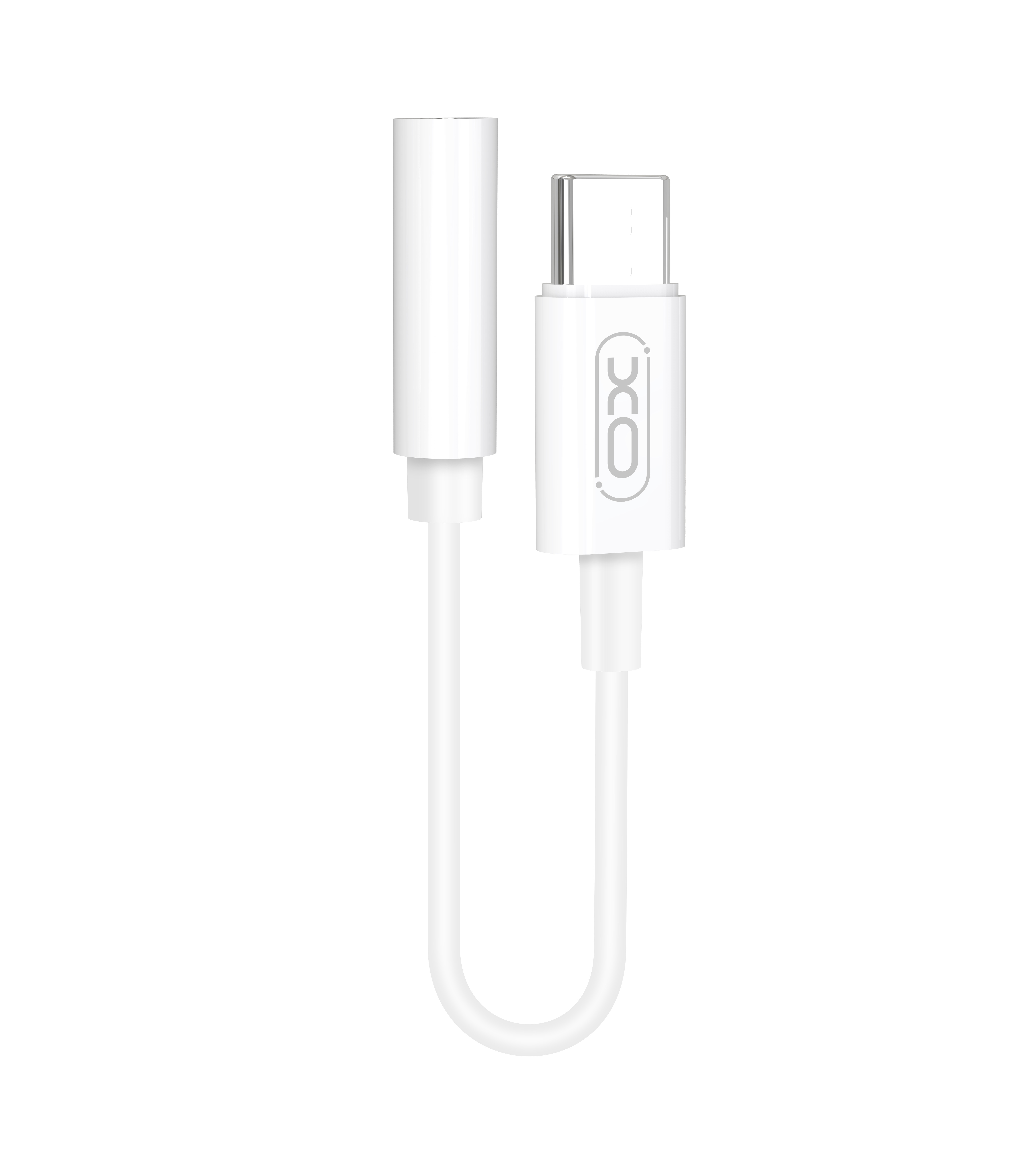 XO adapter audio NB161 USB-C do mini-jack (3,5mm) bia�y / 2