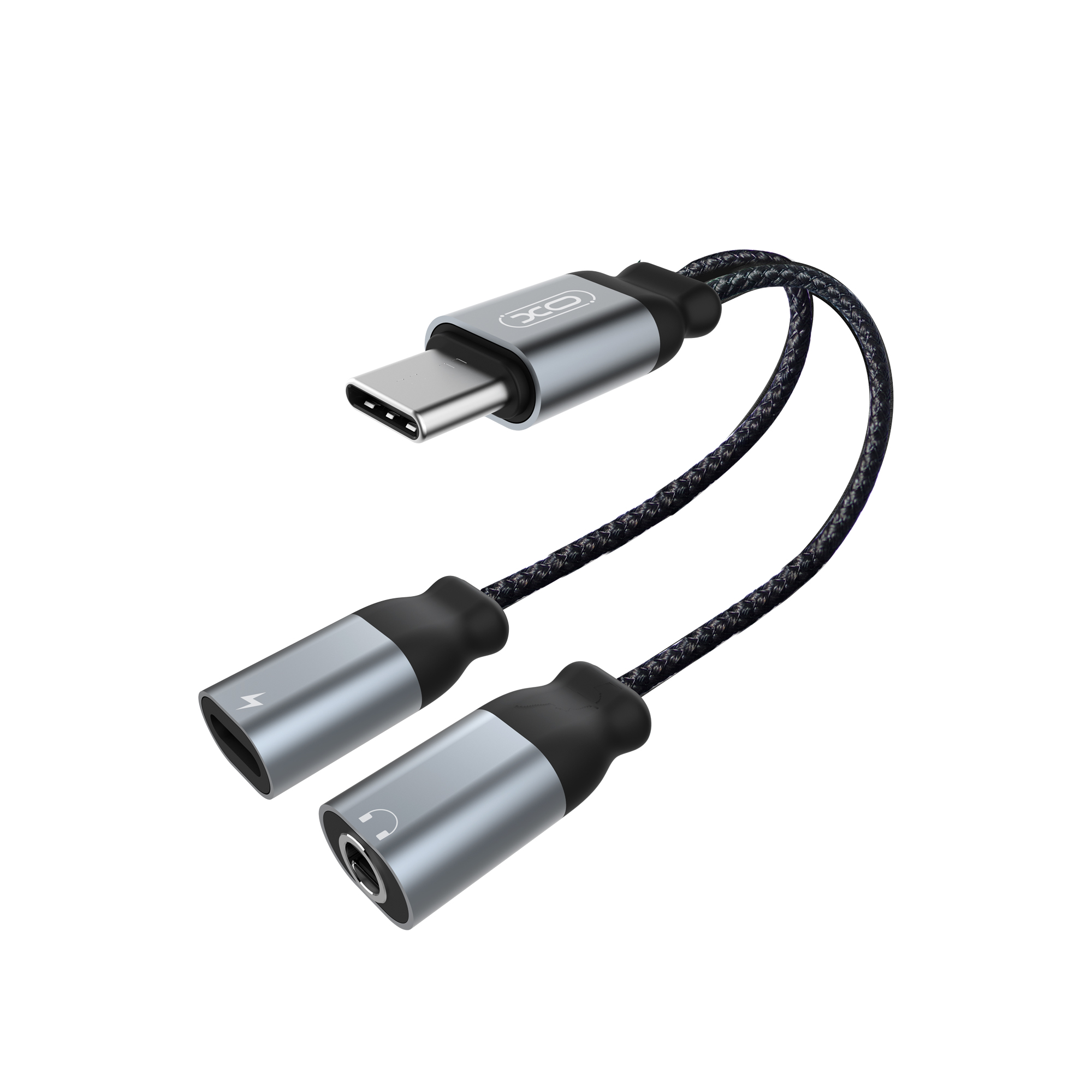 XO adapter audio NBR160B USB-C do mini-jack (3,5mm) - USB-C czarny