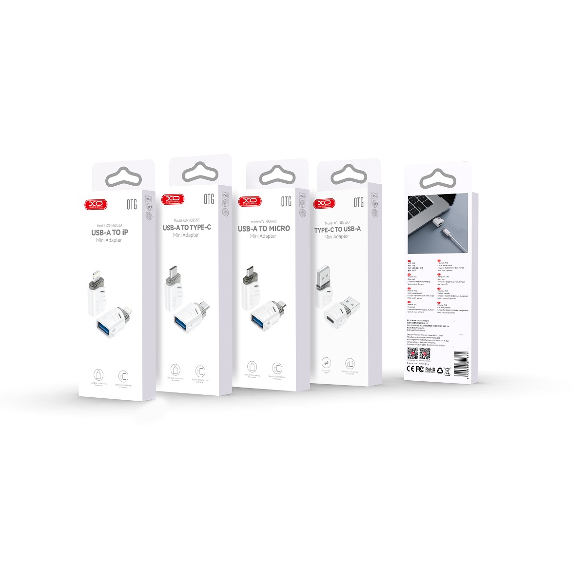 XO adapter NB256C OTG USB - microUSB bia�y / 2