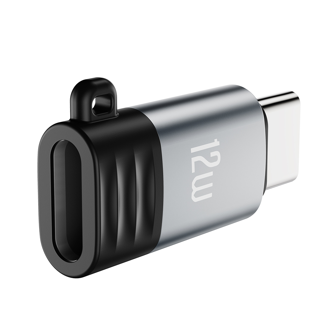 XO adapter NB263B Lightning - USB-C 2A czarny matowy / 2