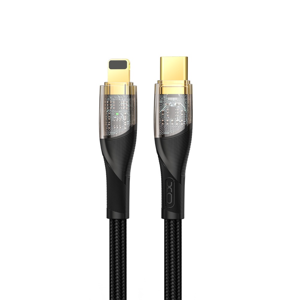 XO Clear kabel NB-Q223A USB-C - Lightning 1,0 m 27W czarny