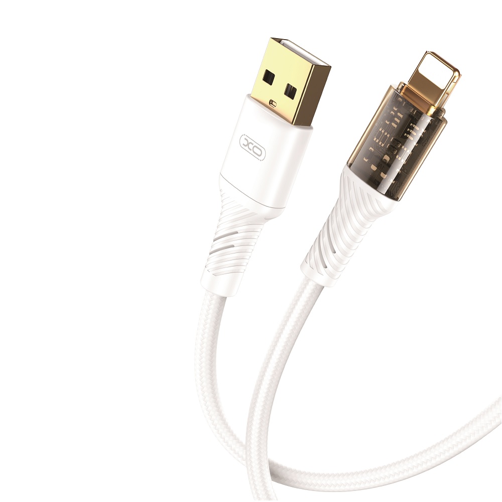 XO Clear kabel NB229 USB - Lightning 1,0 m 2,4A bia�y