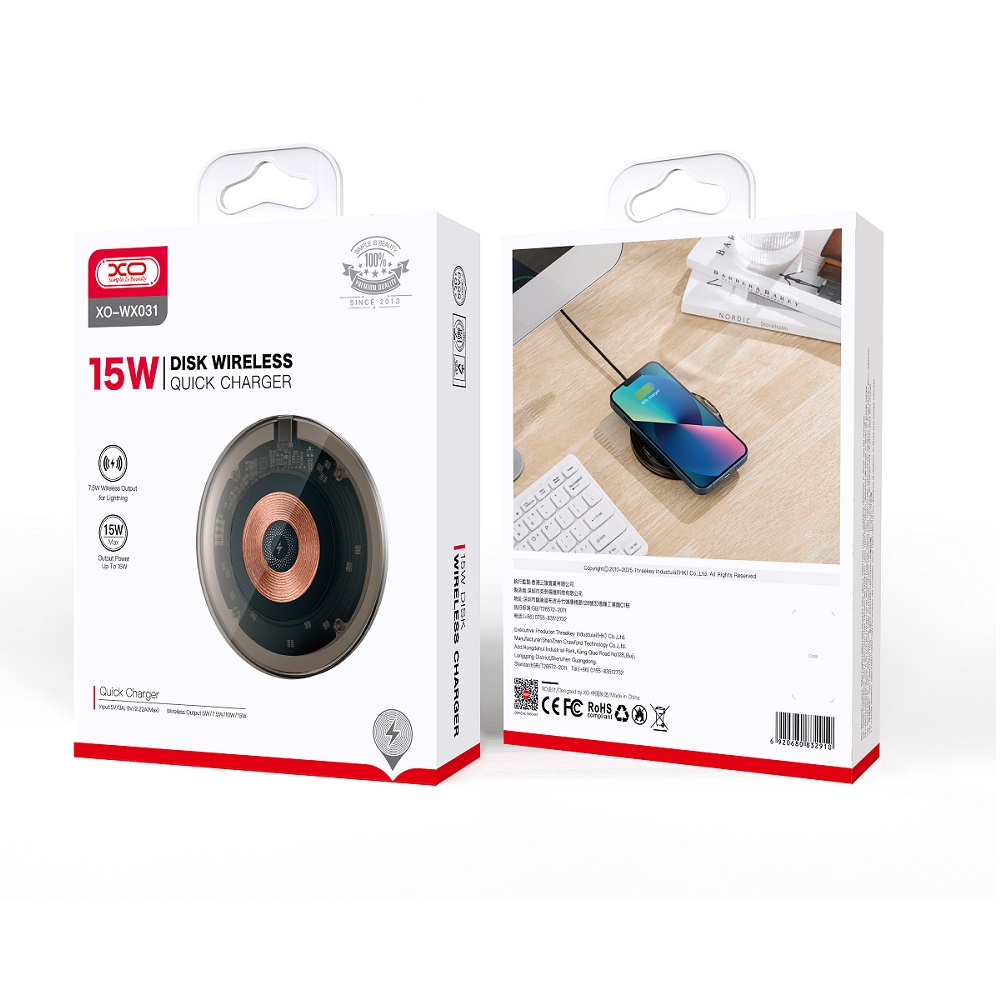 XO Clear �adowarka indukcyjna WX031 dymiona 15W / 2