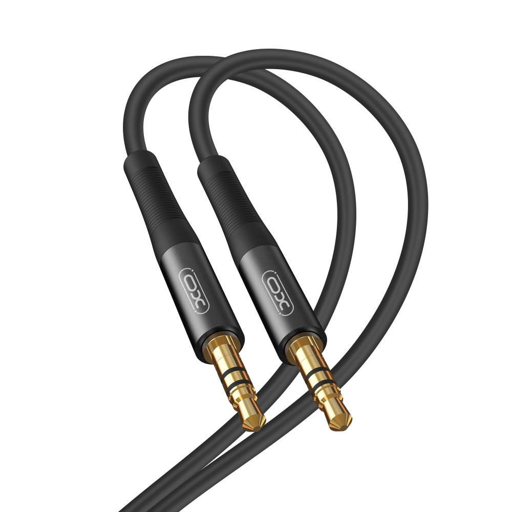 XO kabel audio NB-R175A 3,5 mm-3,5 mm (mini-jack) 1,0 m czarny / 2