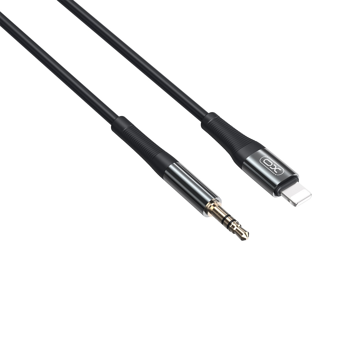 XO kabel audio NB-R193A jack 3,5mm - Lightning 1,0 m czarny / 3