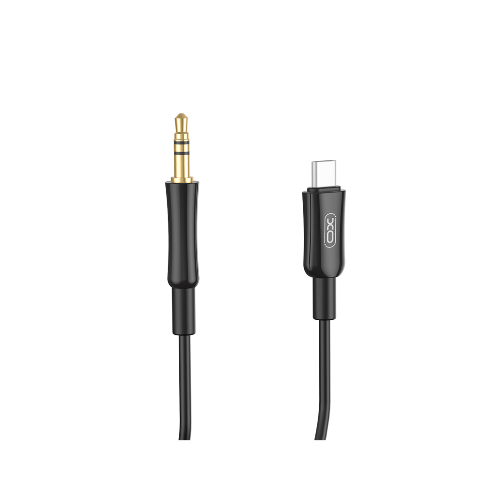 XO kabel audio NB-R255B USB-C - jack 3,5mm 1,0m czarny