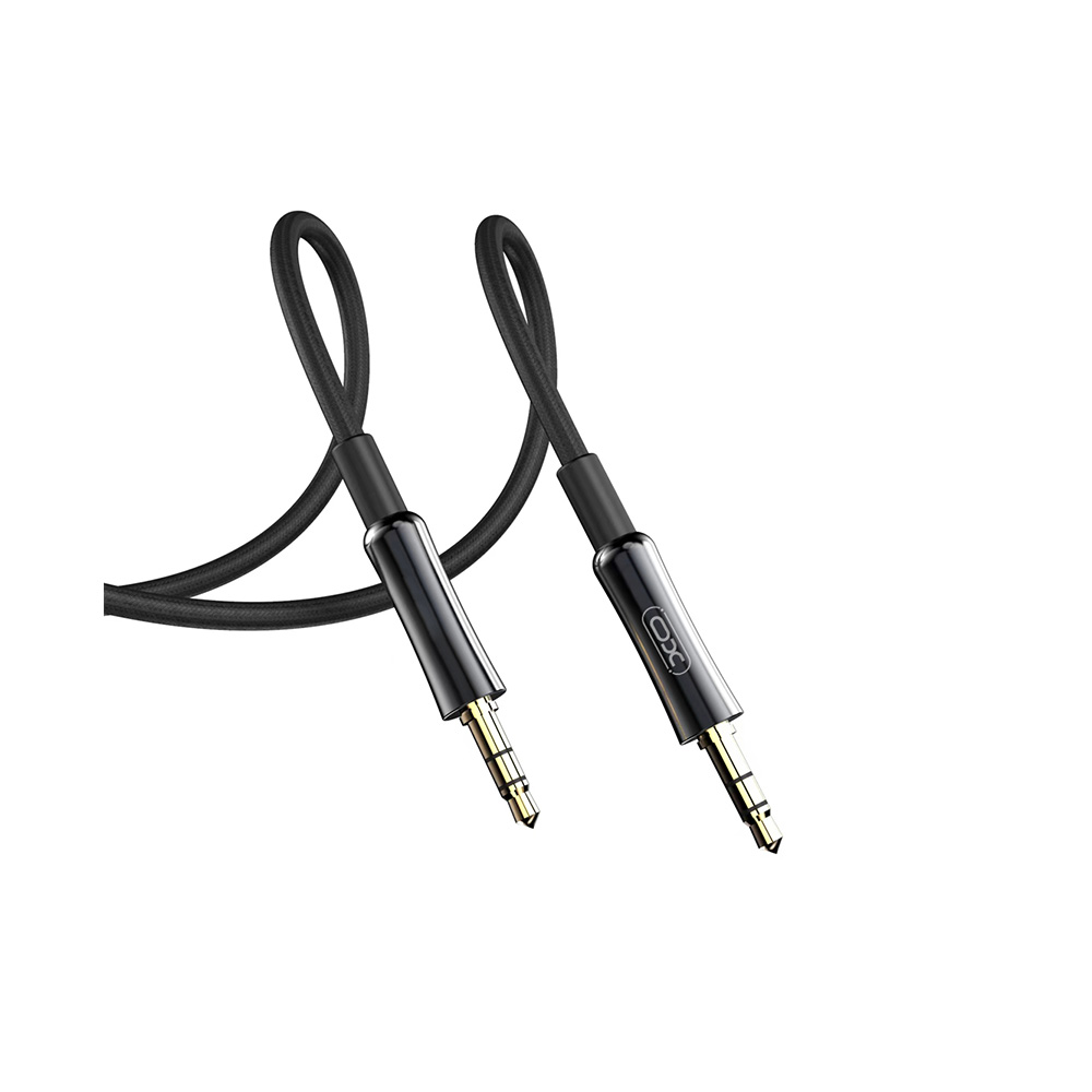 XO kabel audio NB-R255C jack 3,5mm - jack 3,5mm 1,0m czarny