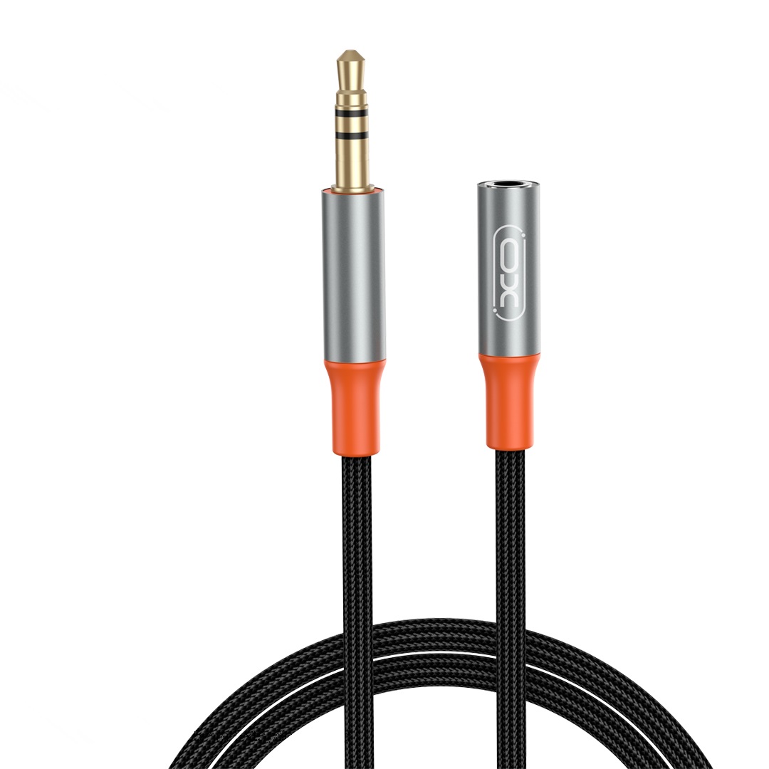 XO kabel audio NB-R269A jack 3,5mm - z��cze jack 3,5mm 1,0m czarny