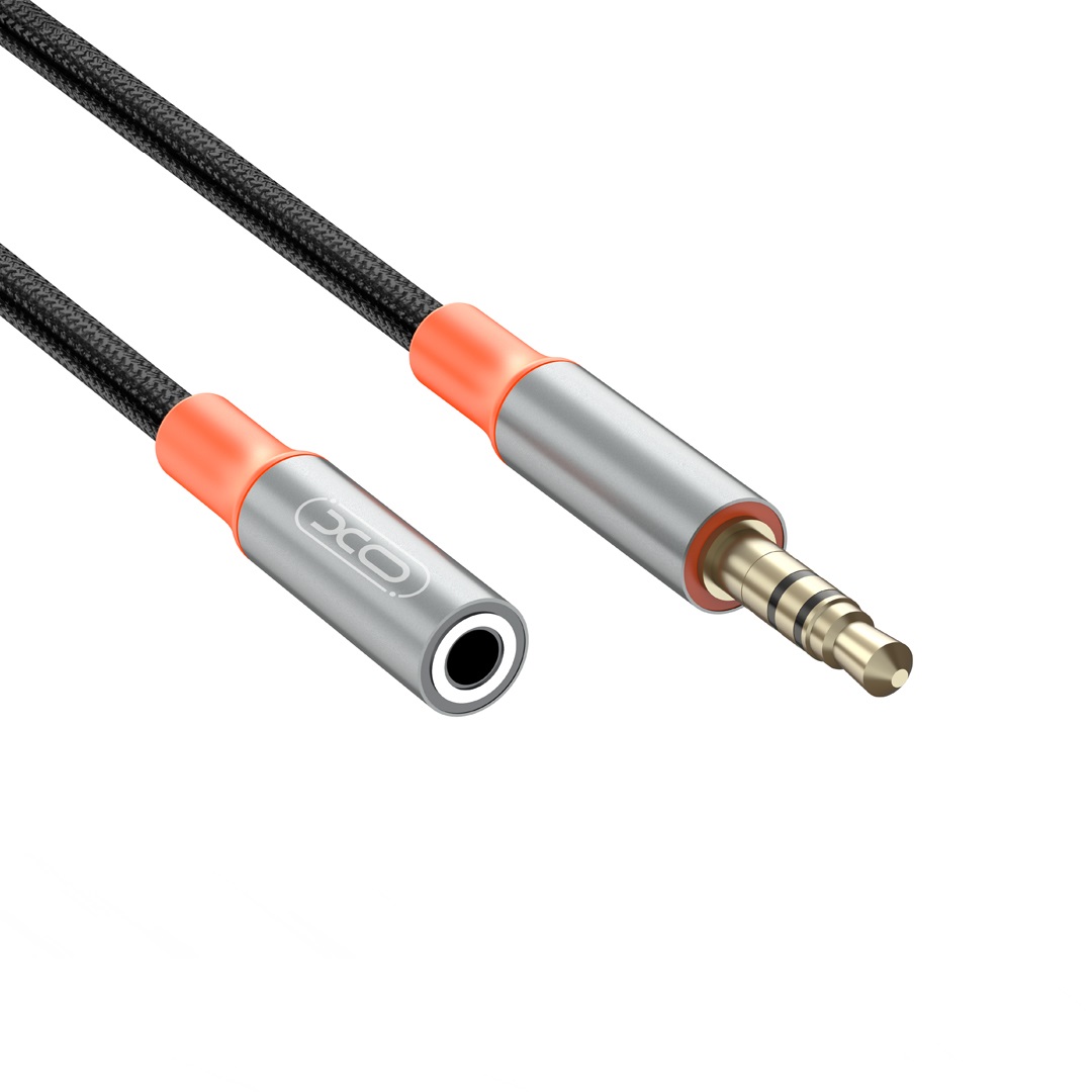 XO kabel audio NB-R269A jack 3,5mm - z��cze jack 3,5mm 1,0m czarny / 3