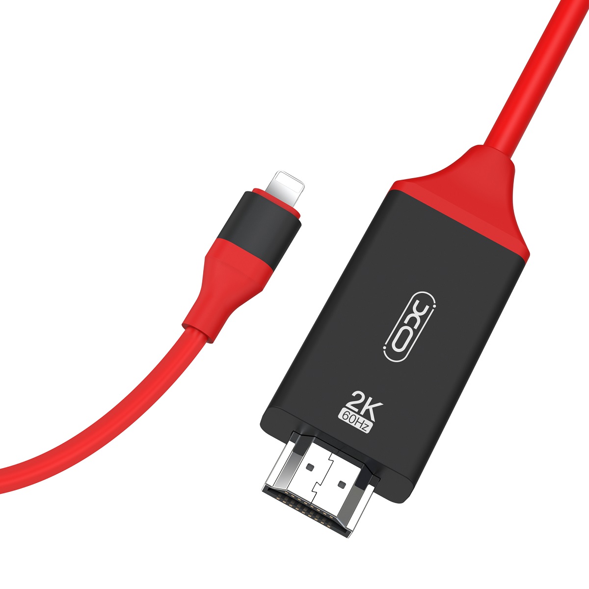 XO kabel HDMI - Lightning GB006 2m 2K 60Hz czarny / 2