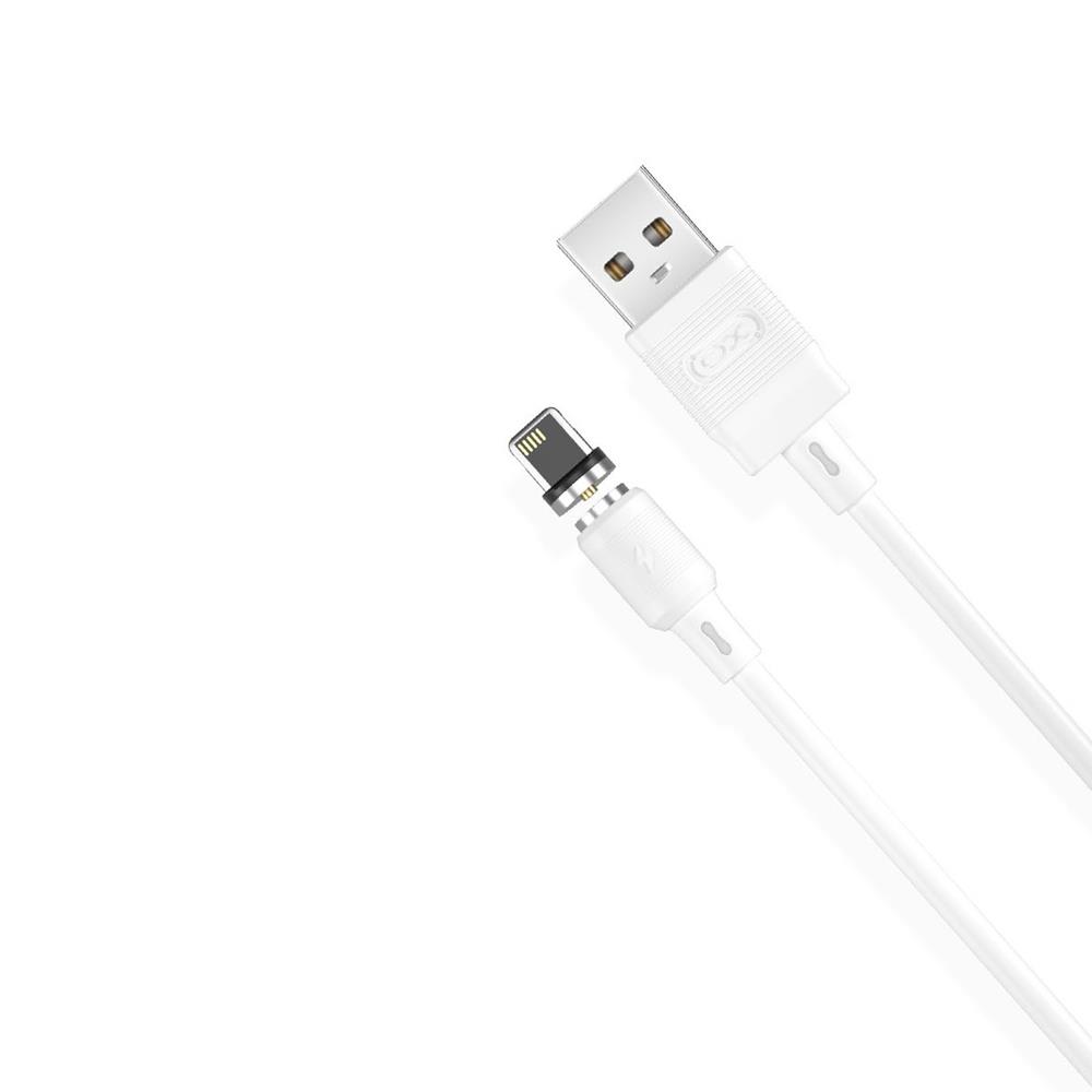 XO kabel magnetyczny NB187 USB - Lightning 1,0 m 2,1A biay