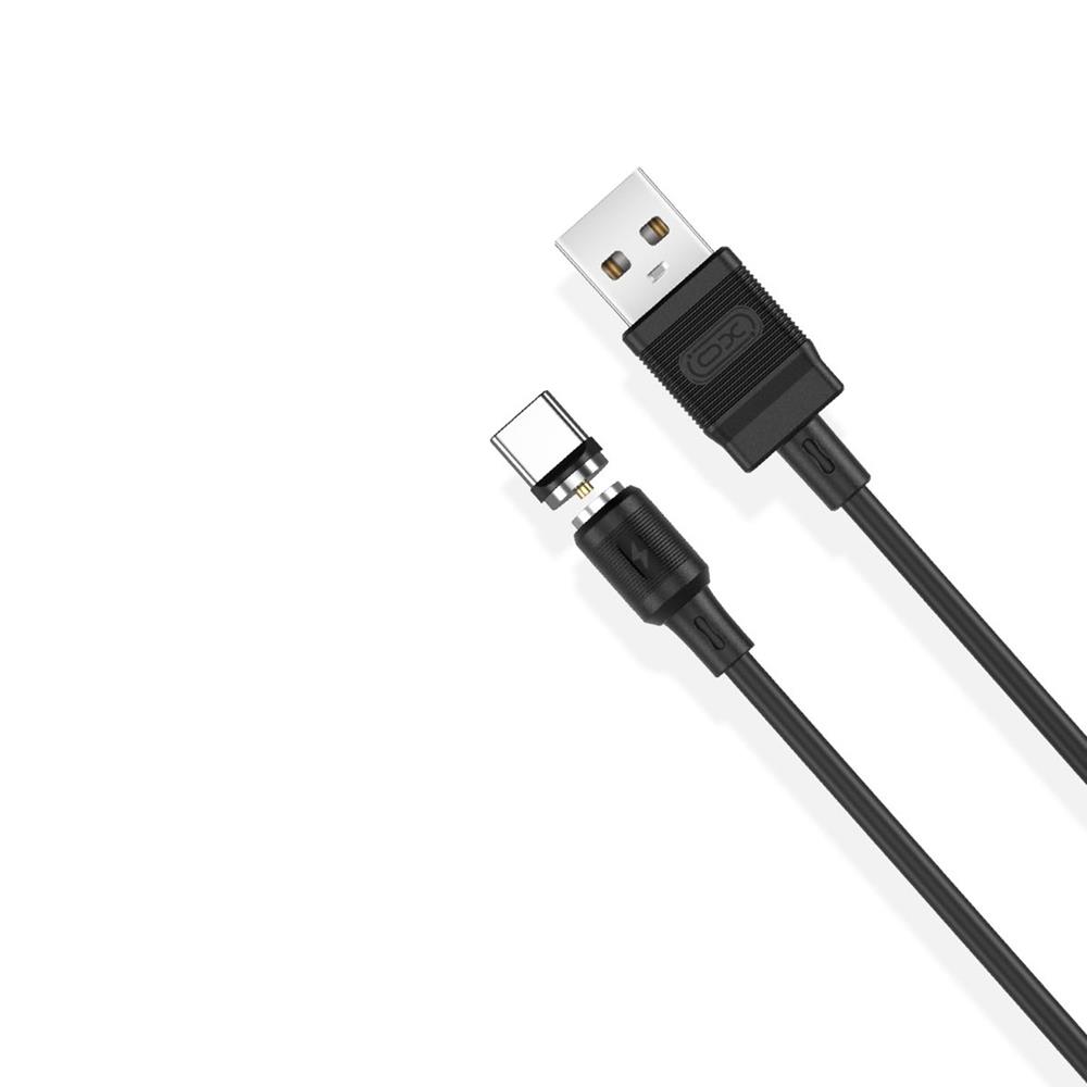 XO kabel magnetyczny NB187 USB - USB-C 1,0 m 2,1A czarny